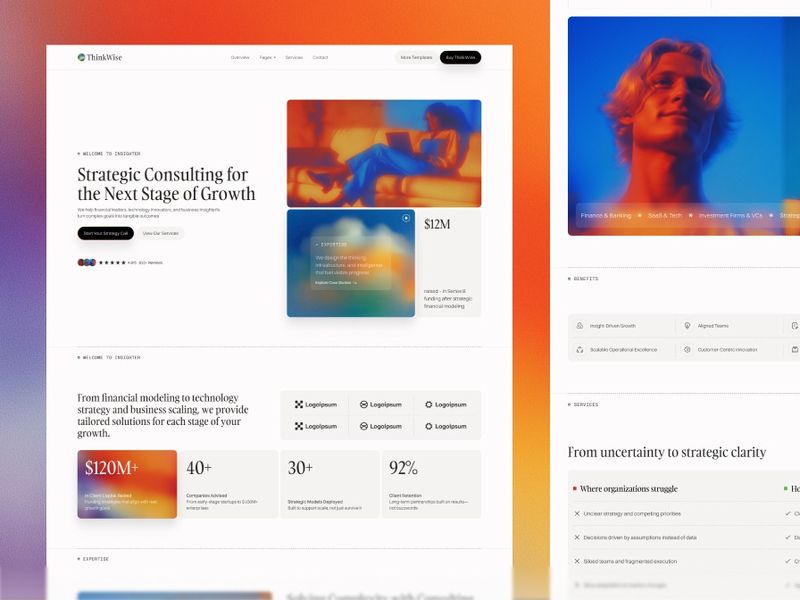 ThinkWise - Webflow HTML website template