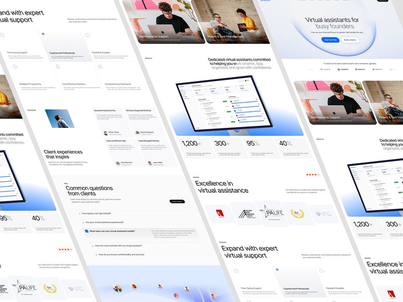 Virtual Assistant  - Landing Page