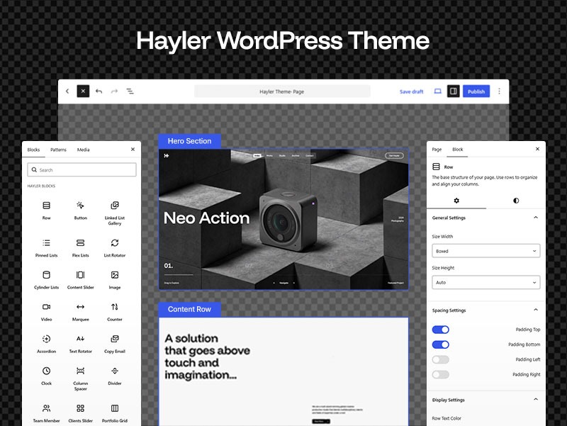 Hayler - Creative Portfolio WordPress Theme