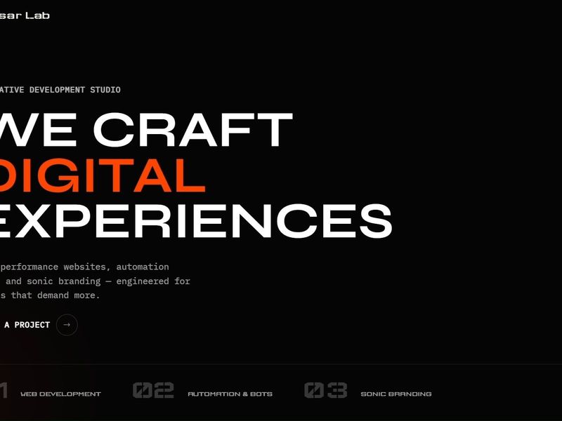 Quasar Lab — Creative Development Studio with Quasar AI