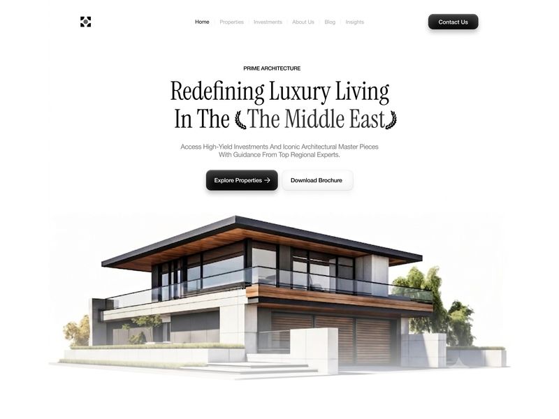 Minimalist High-Yield Property Landing Page 🏘️
