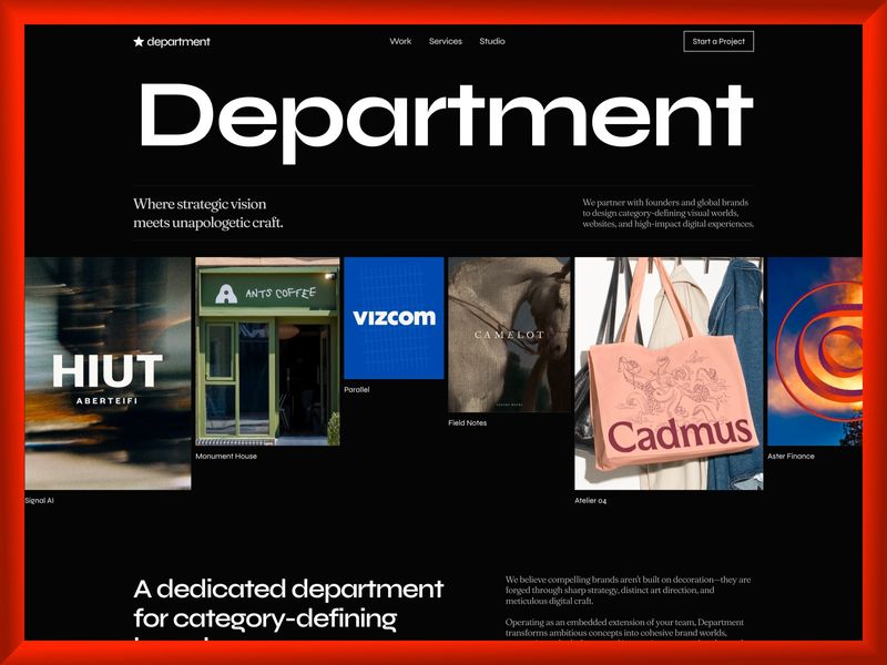 Department – Free Agency & Creative Studio Framer Template