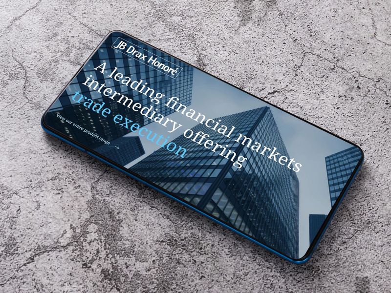Web design for JB Drax Honoré