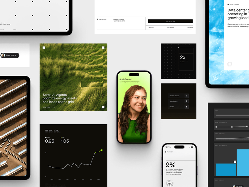 Brand identity & pitch deck design for Soma Energy by ochi design