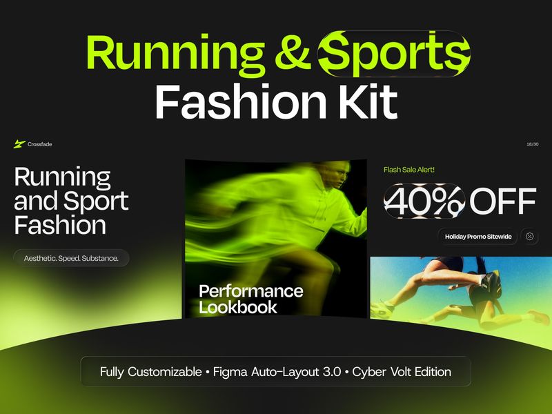 Running & Sports Fashion — Social Media Template Kit