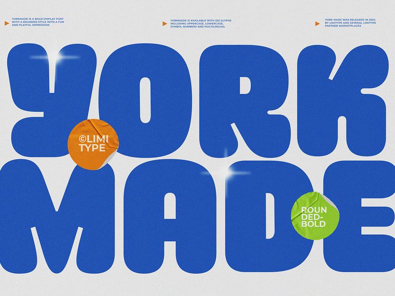 Yorkmade - Rounded Bold Font