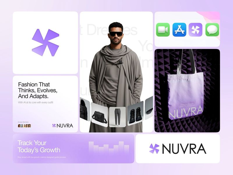 Nuvra - AI Fashion Ecommerce Branding Motion with Bento Grid