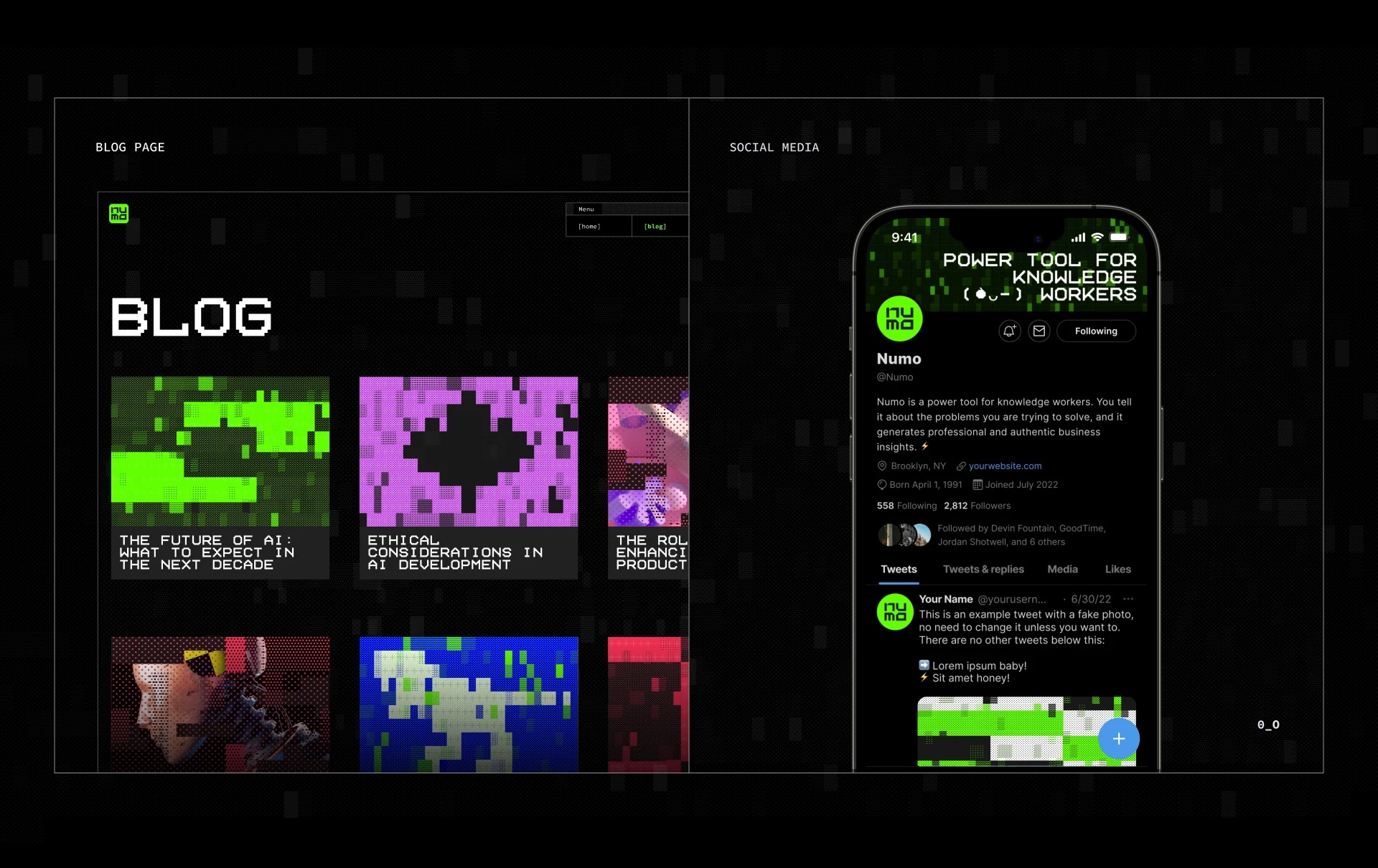 Numo – AI Screen Capturing Brand Identity Image 2