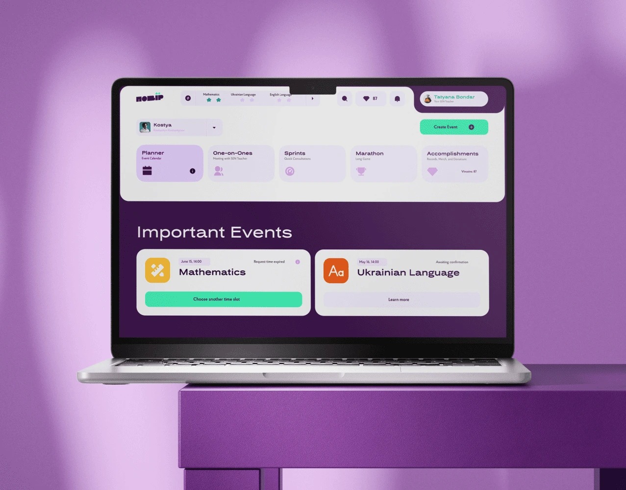 Povir – Edtech Platform UX/UI Design