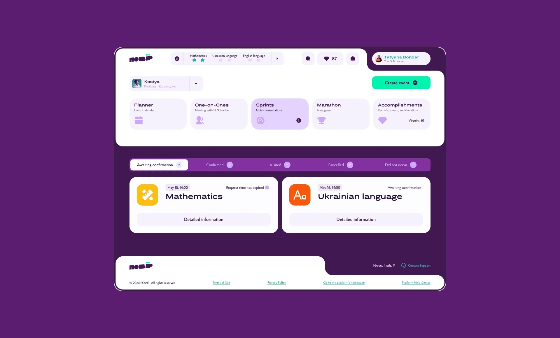 Povir – Edtech Platform UX/UI Design Image 10