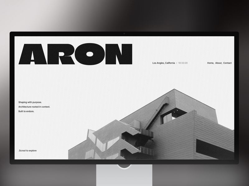 ARON Pro Architecture Portfolio Website by DiverseKit
