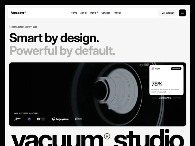Vacuum by Flomio Studio - Agency design asset by webflow