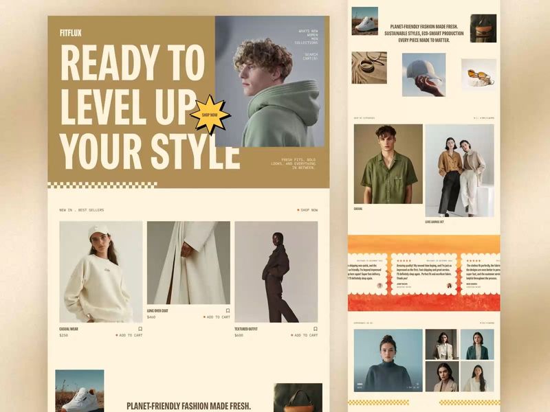 Fashion Ecommerce Website UIUX Design
