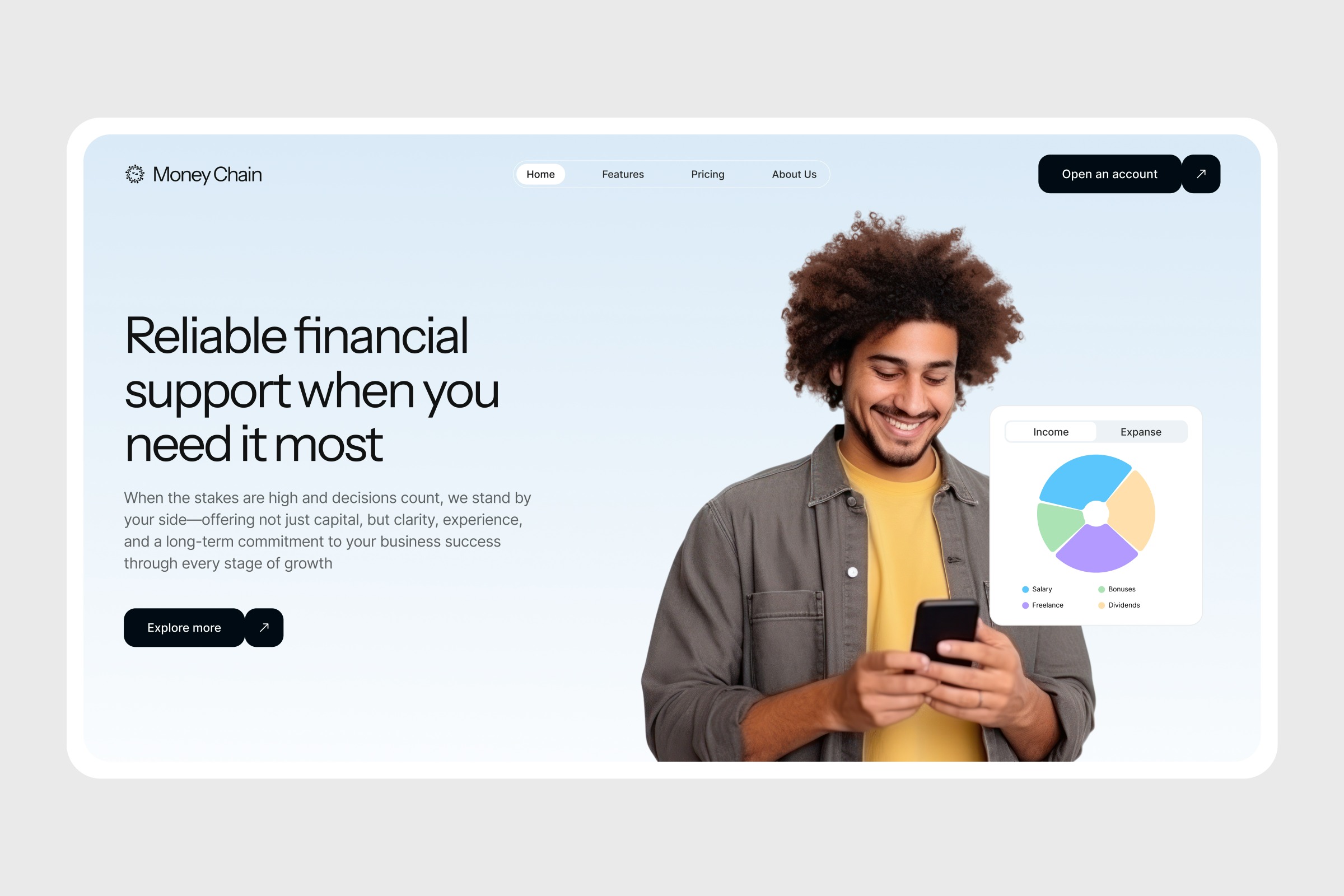 Digital Banking Website Design
