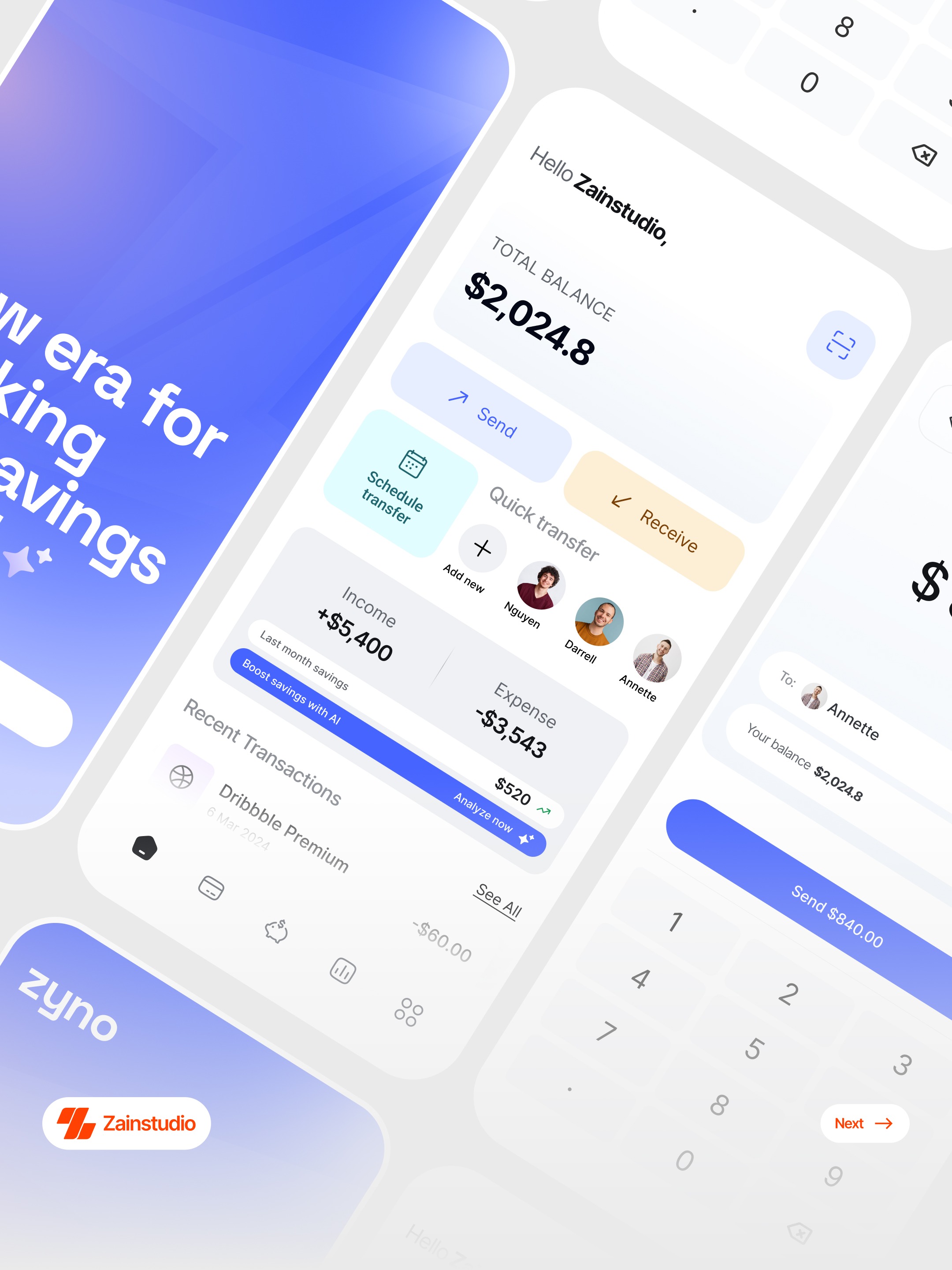 AI-Powered Mobile Banking App UI Image 0
