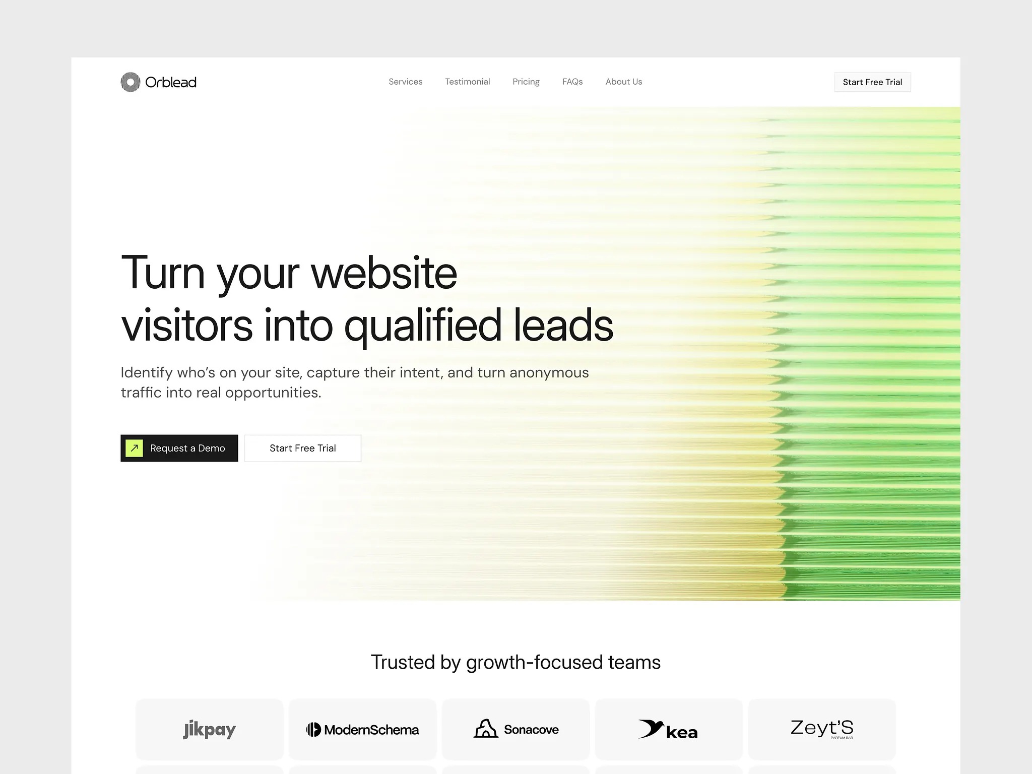 Lead gen SaaS Landing Page Image 0