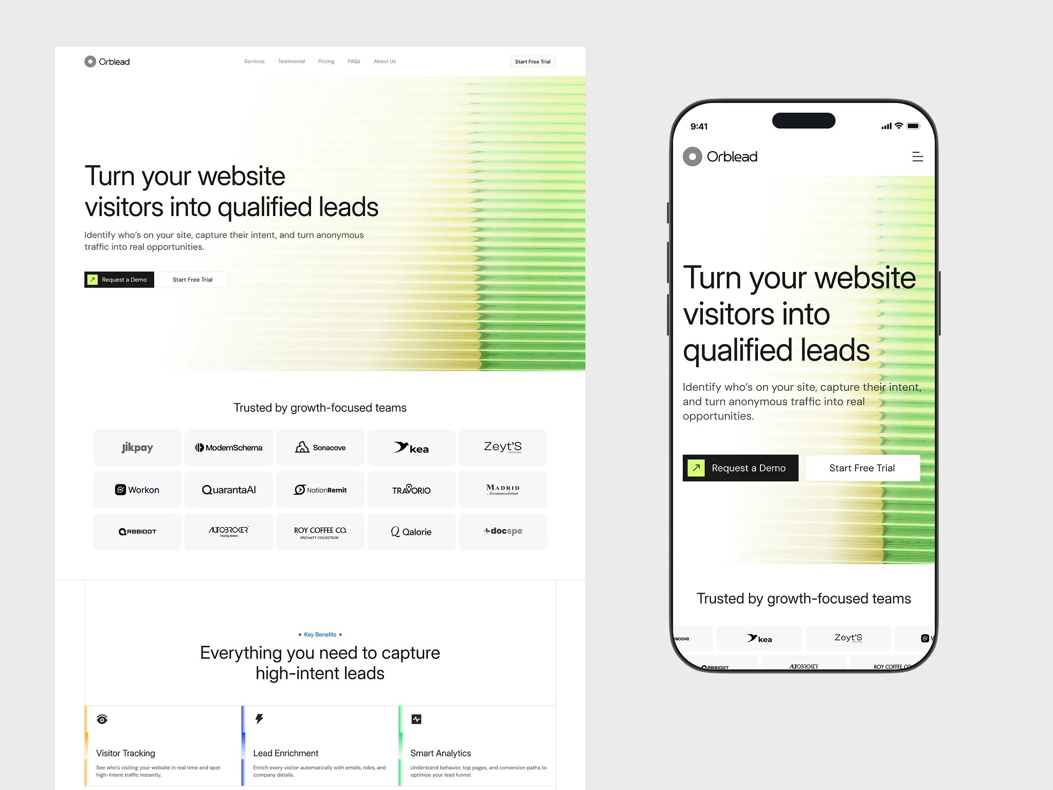 Lead gen SaaS Landing Page Image 1