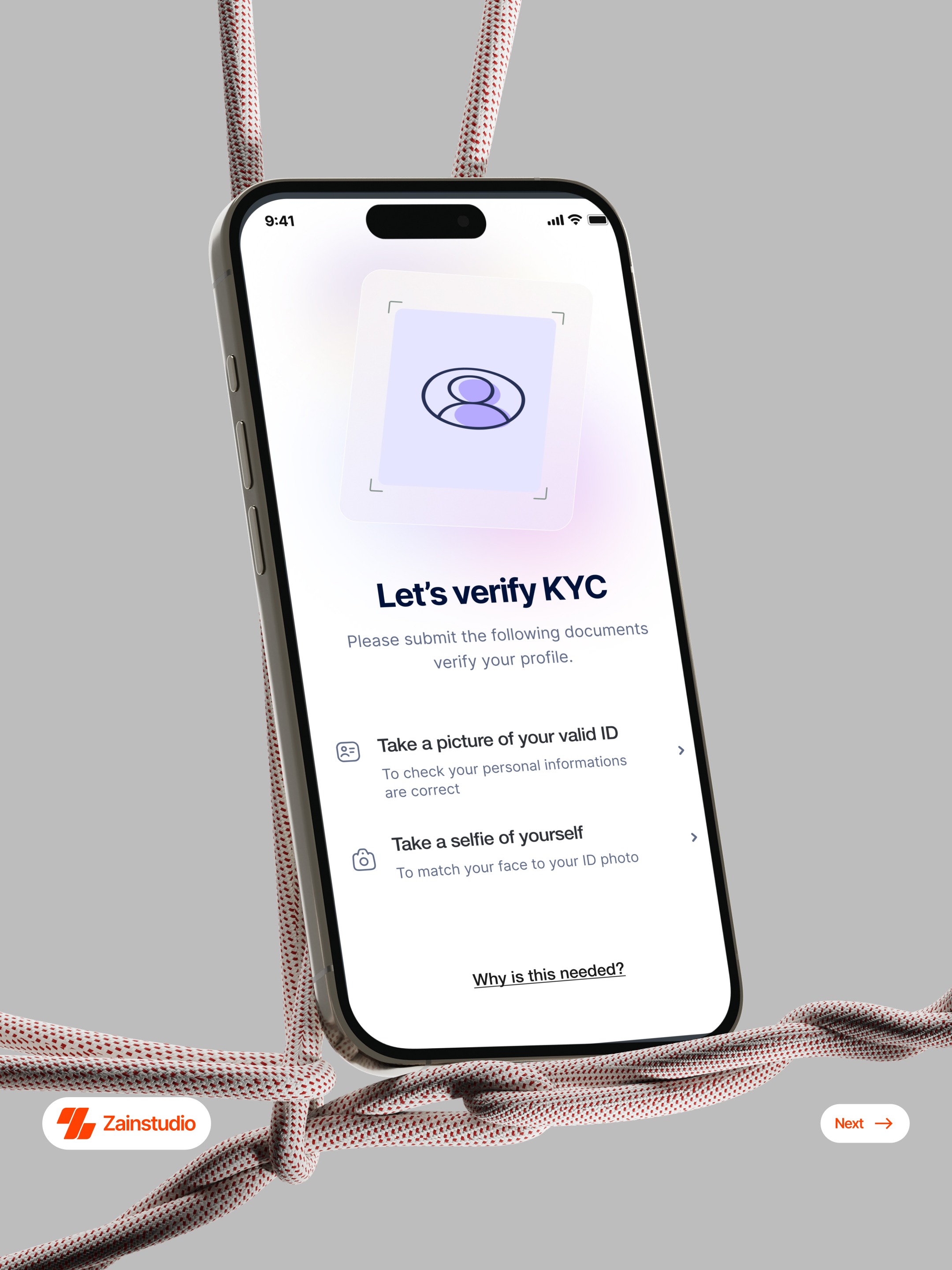 KYC Verification Flow Mobile App Design Image 0