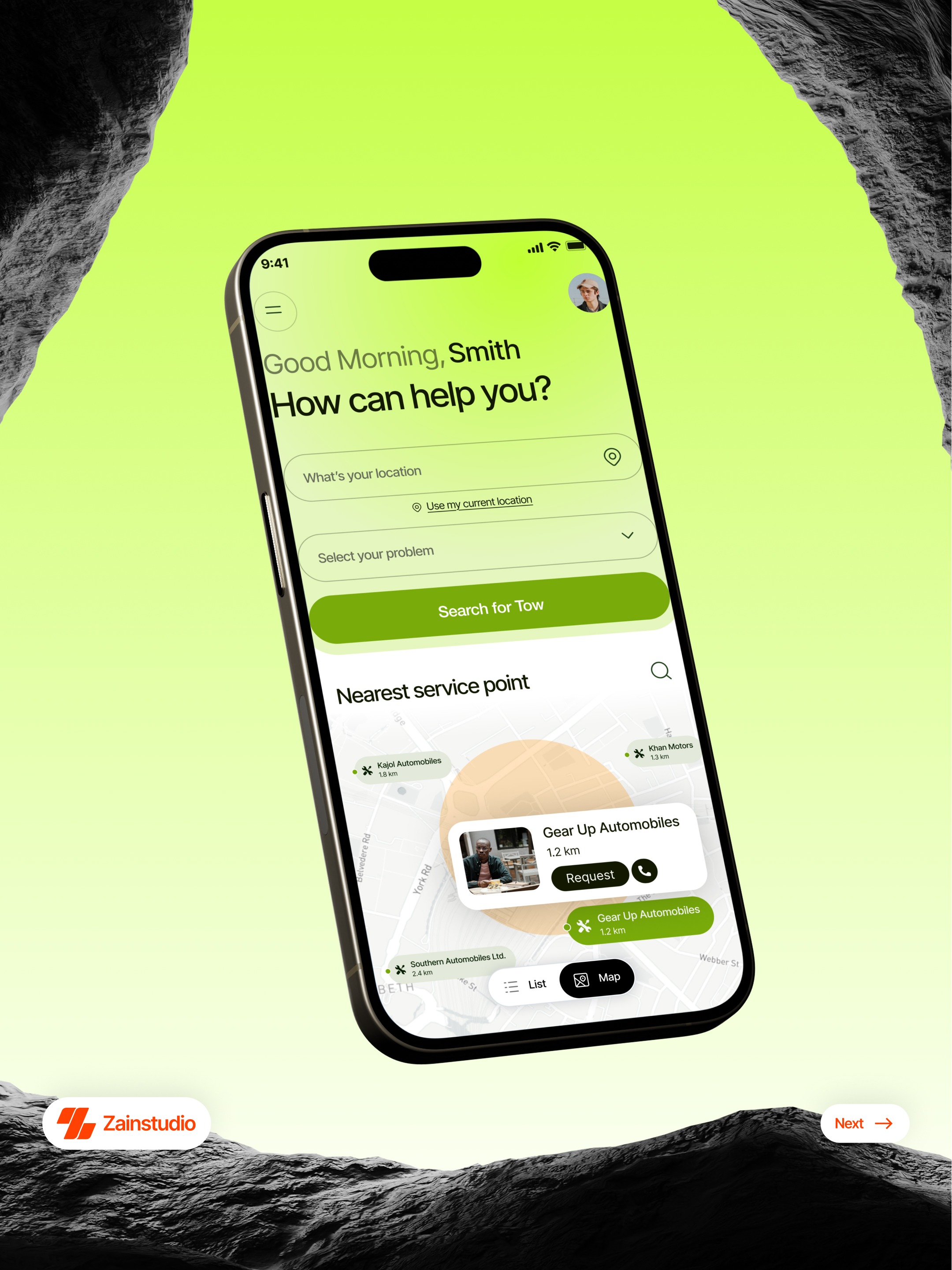 On-Demand Service Mobile App UI Design Image 0