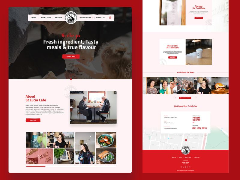 Cafe & Coffee Shop Website Design – Fresh, Tasty & Functional by Nazmul Shohag