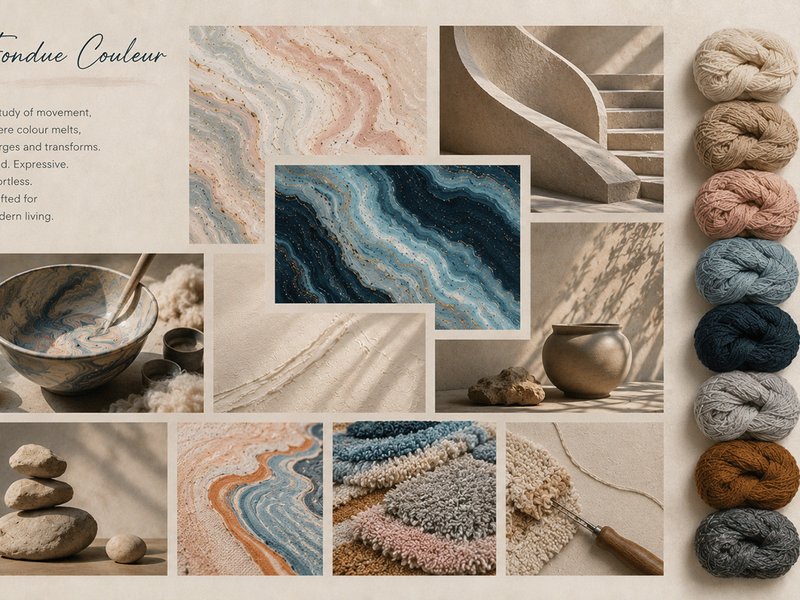 Fondue Couleur- Cushions and rugs