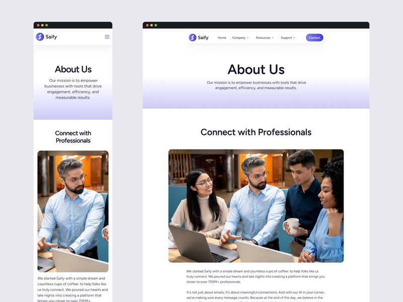 Saify — AI Email Marketing SaaS Template