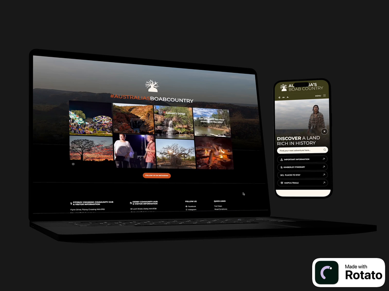 Boab Country Website Design by Oscar Guevara