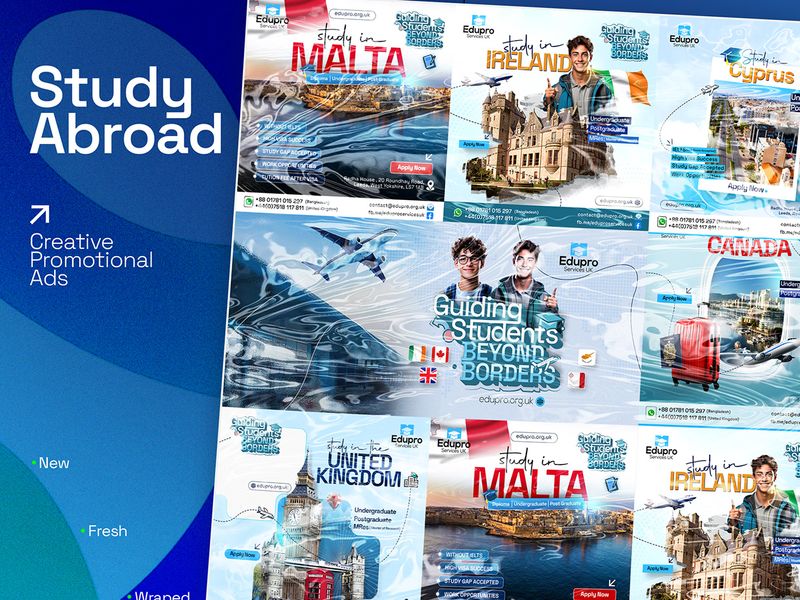 Study Abroad social media | Promotional Ads