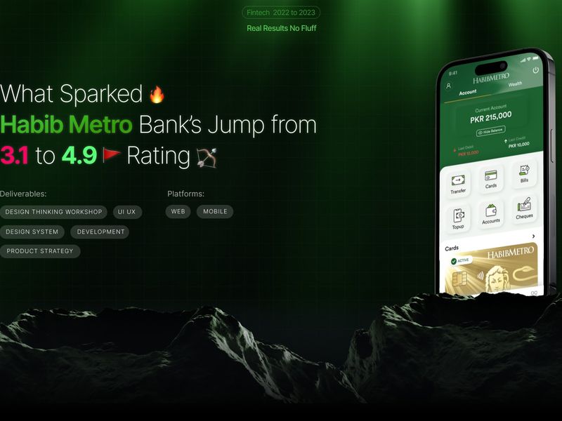Habib Metro Insta Mobile App Revamp