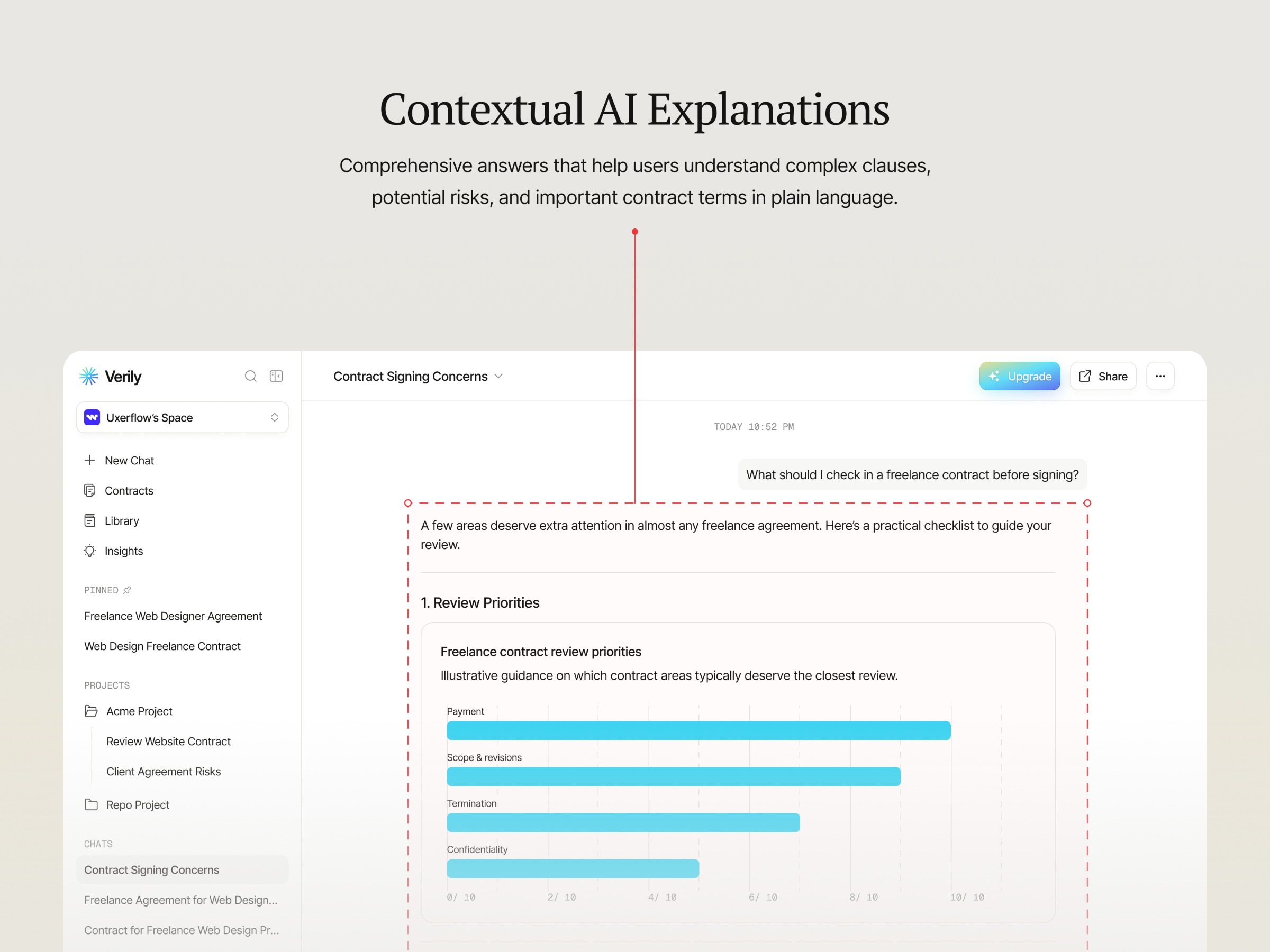 Verily - AI Chat Dashboard. Image 1