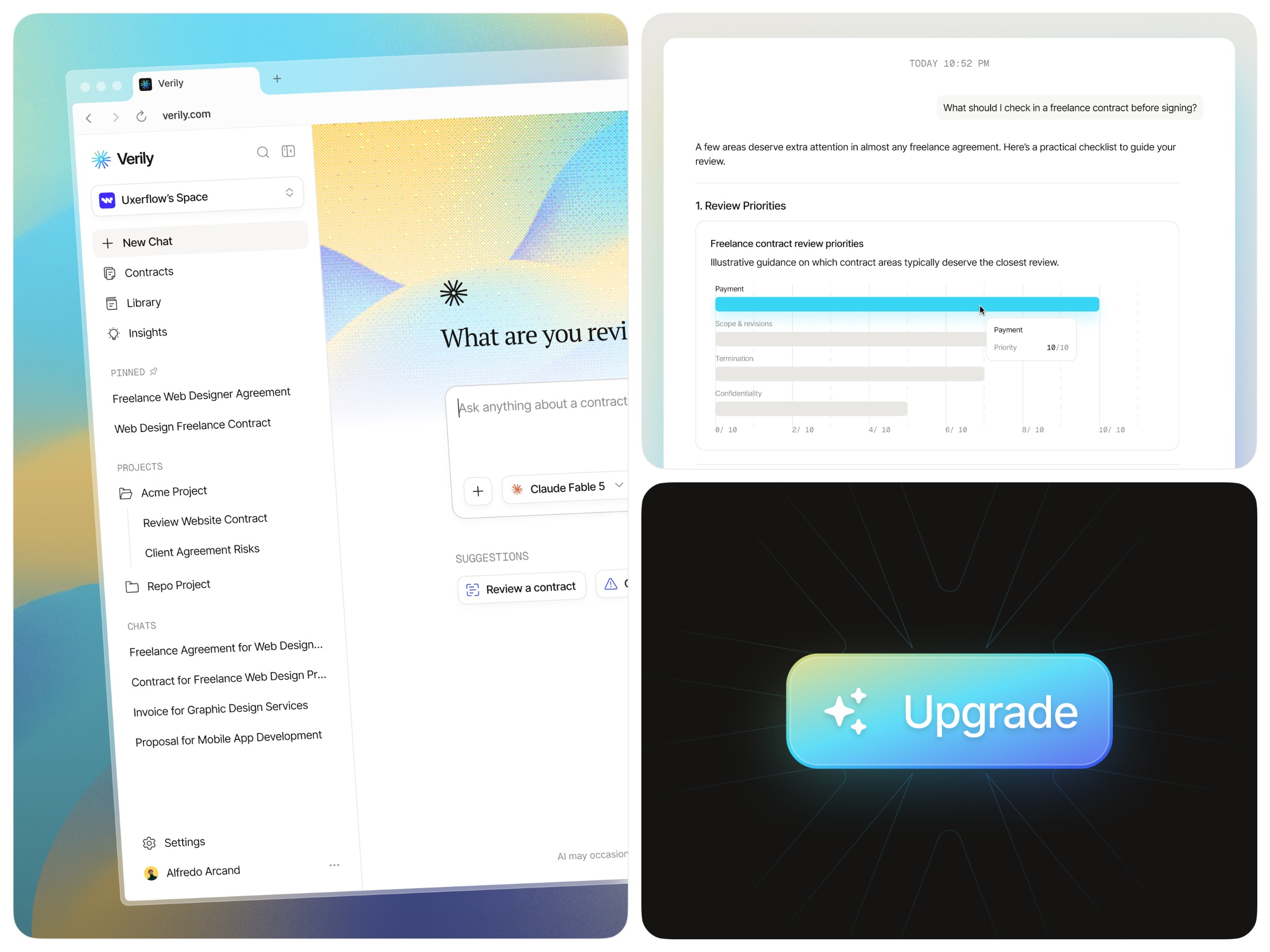 Verily - AI Chat Dashboard. Image 3