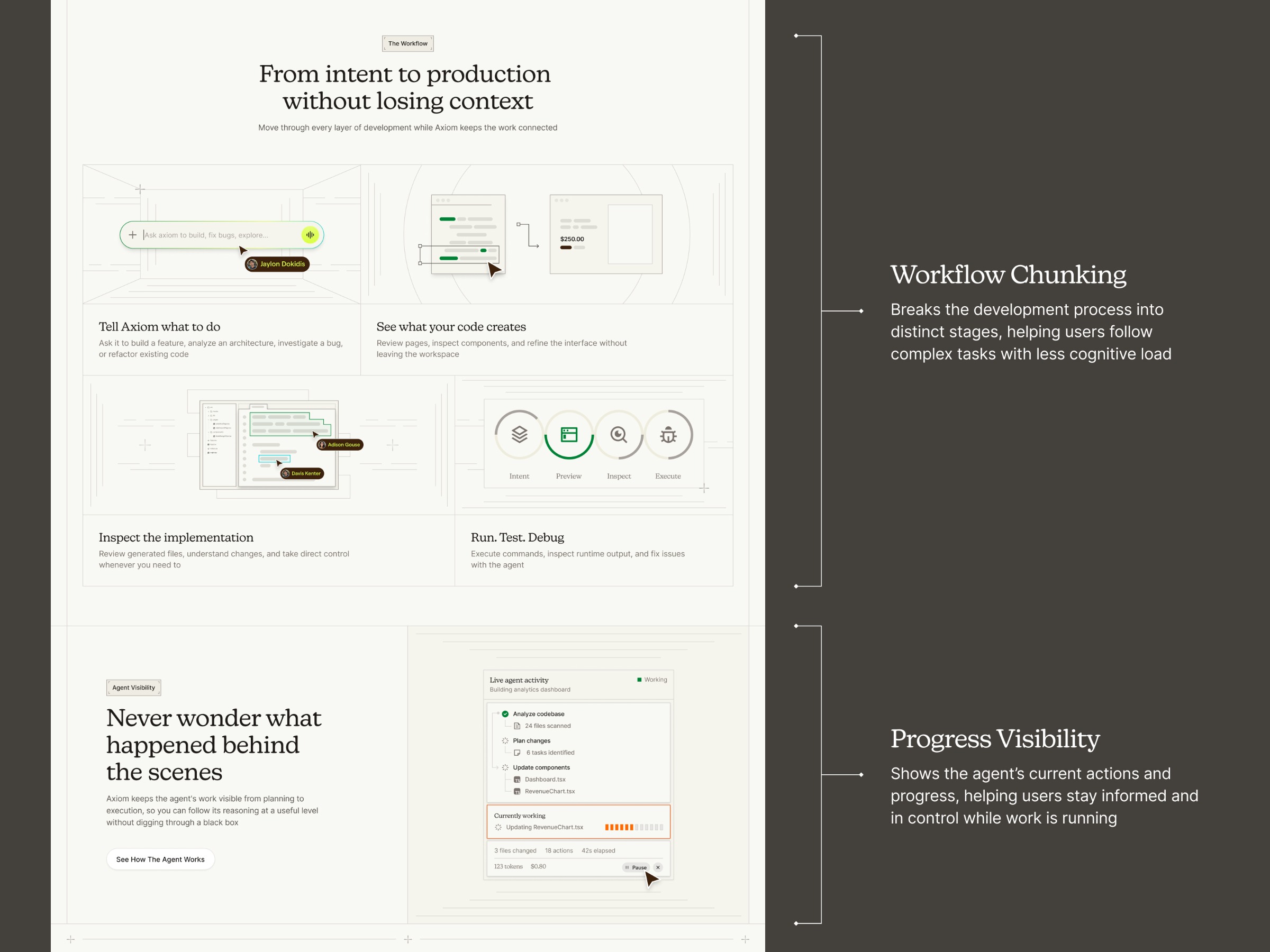 Axiom - AI Agent Website Homepage Image 0