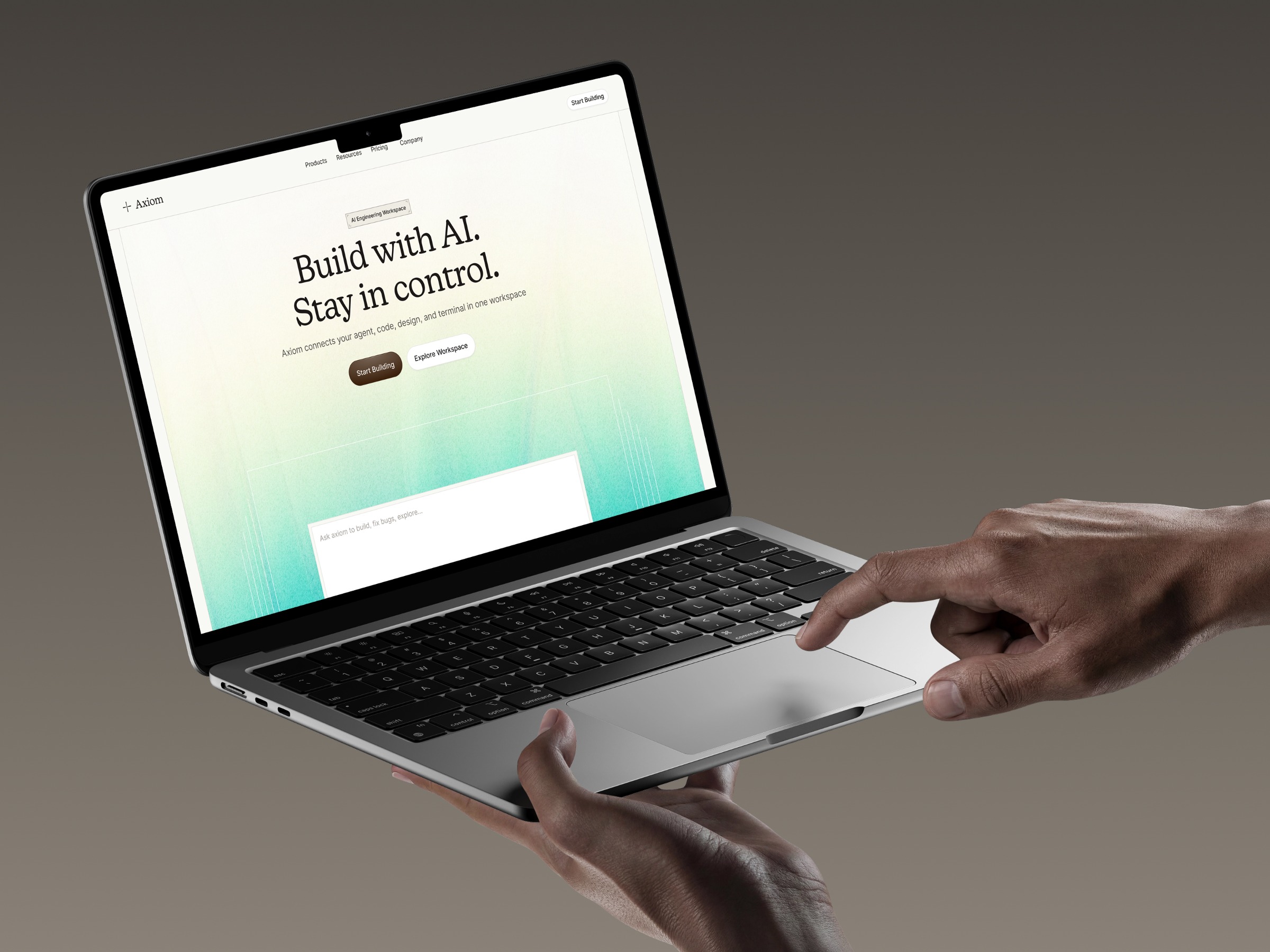 Axiom - AI Agent Website Homepage Image 3