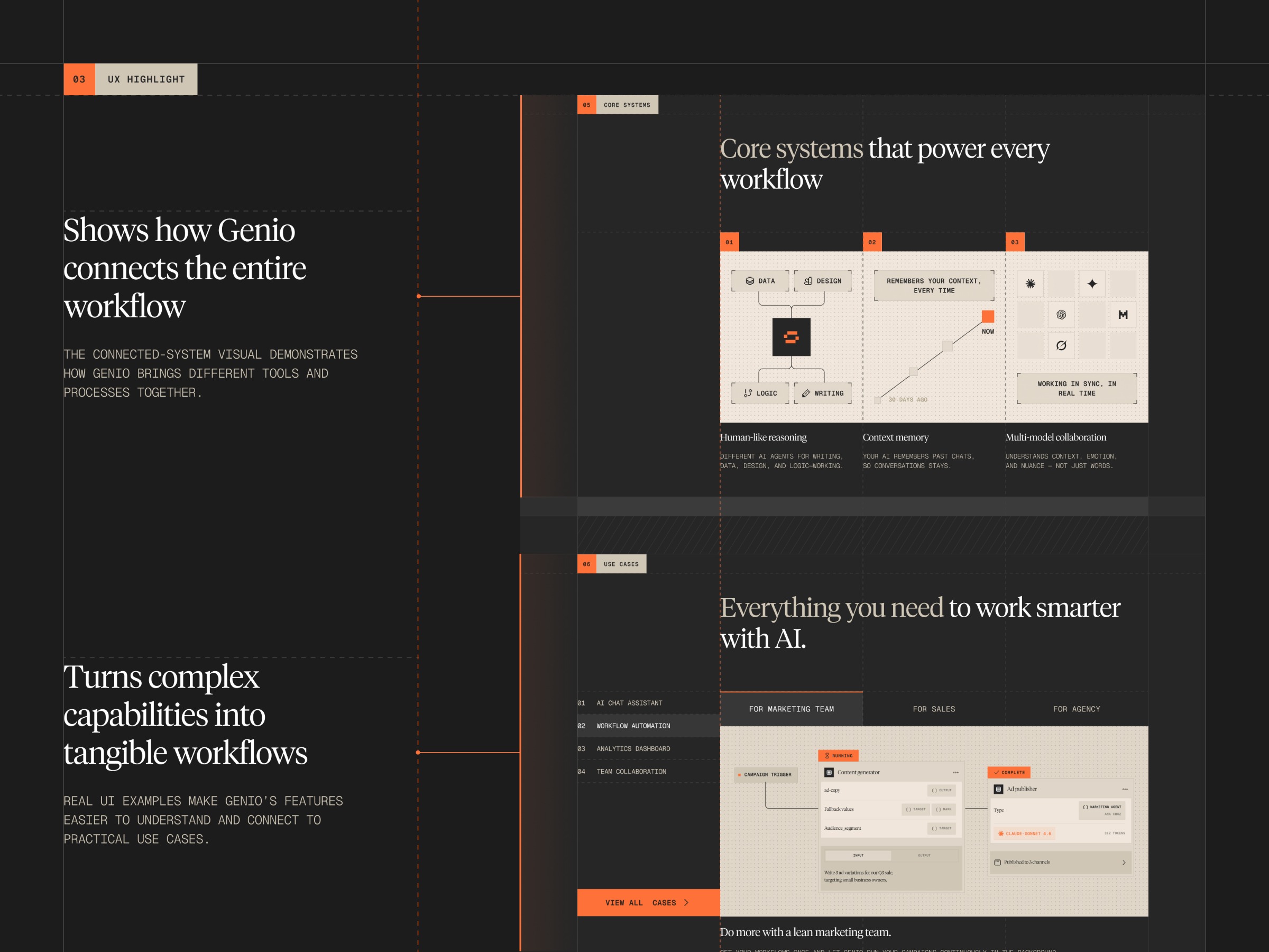 Genio - AI Operations Platform Homepage Image 1