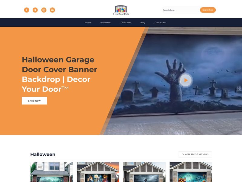 Decor Your Door — Premium eCommerce Print Store UI Design