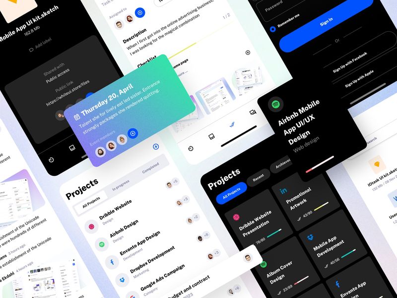 Tasksy - Productivity mobile app UI design