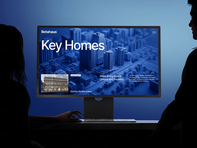 Betahaus — Real Estate Website Concept