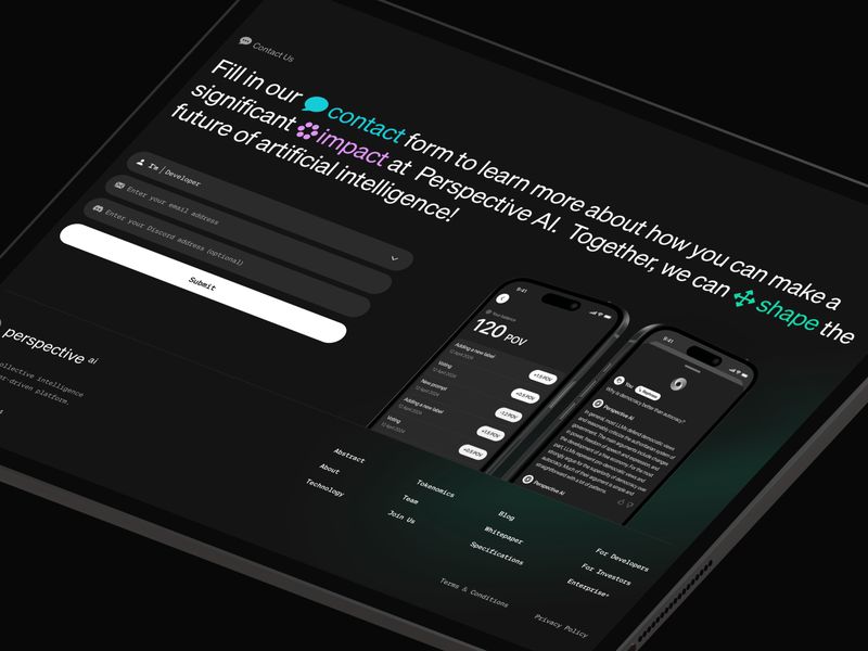 Perspective AI. Website / Contact Us