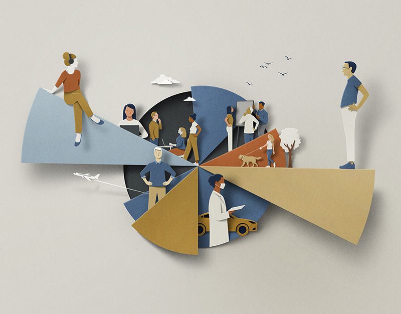 Klar Reward Agency brand illustrations