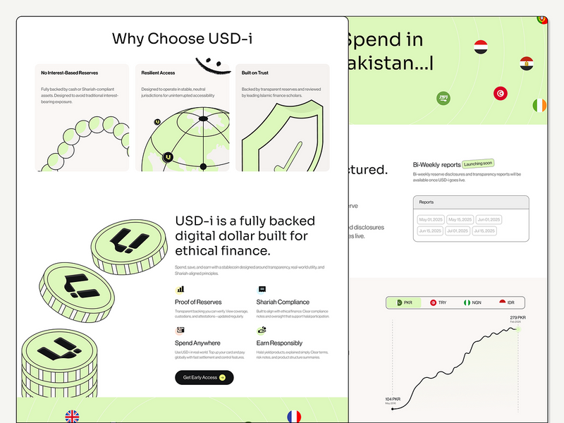 Landing Page UI — Fintech Website Concept