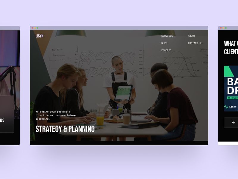 LISYN — Podcast Studio Website Template