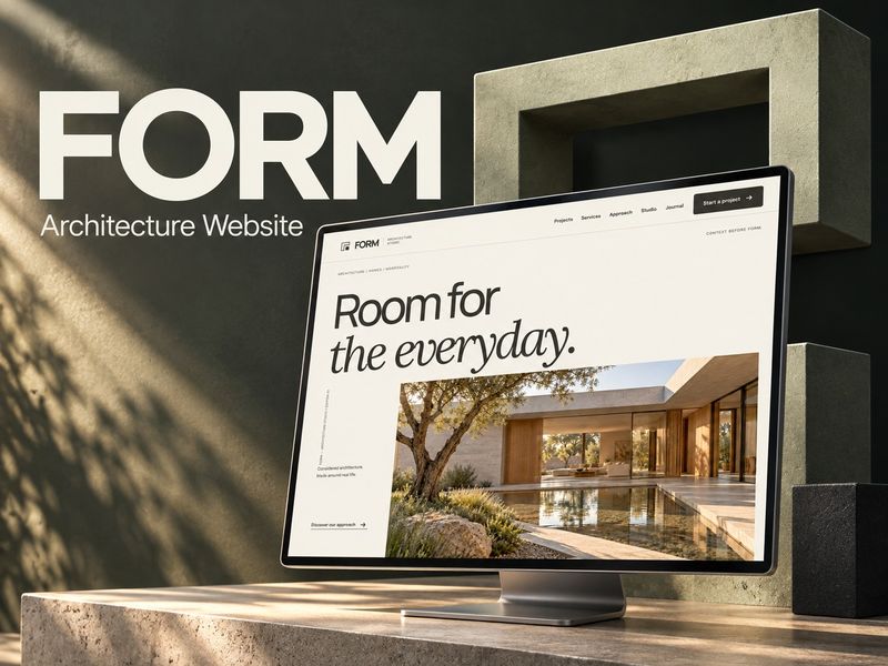FORM — Architecture Studio Website · UI/UX Design