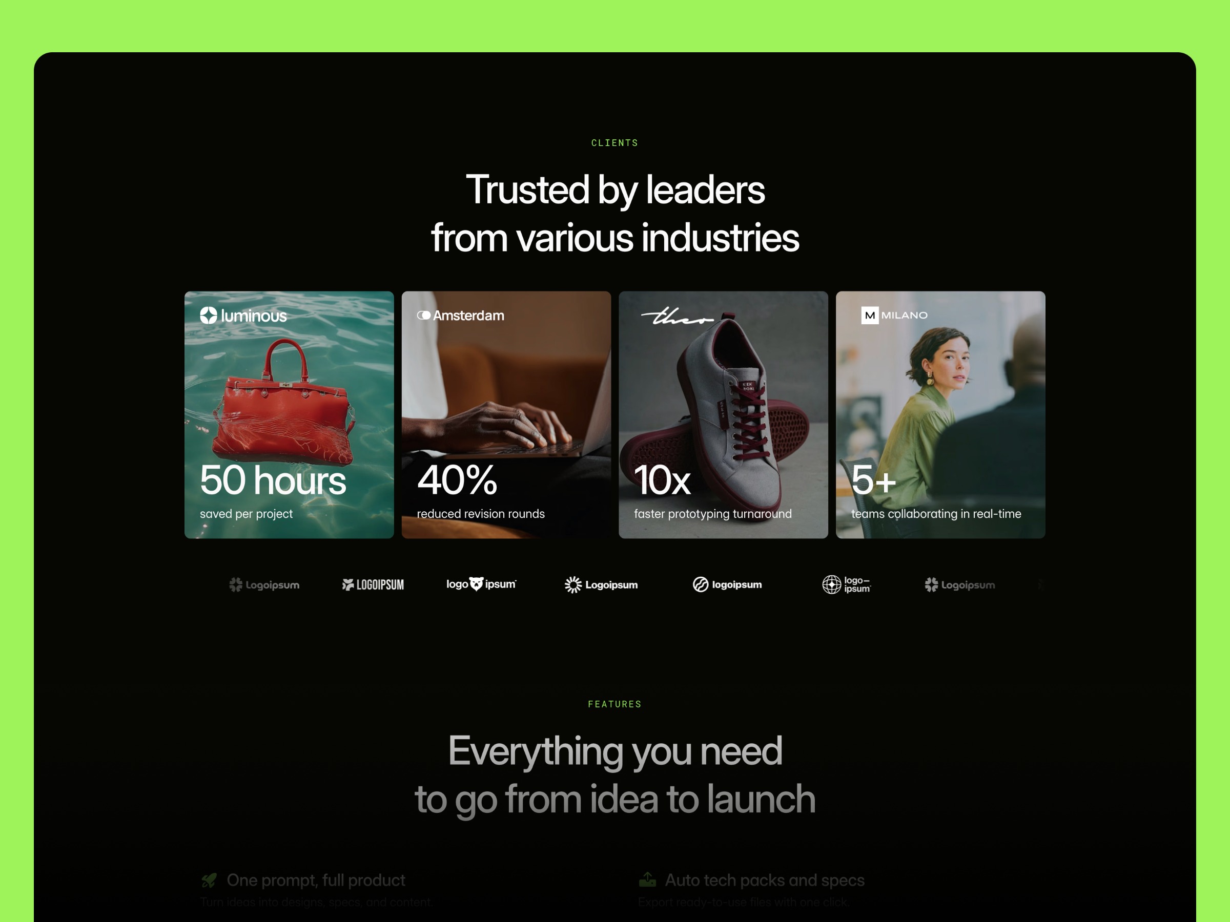 Free Framer Template for AI Product Platform Image 1