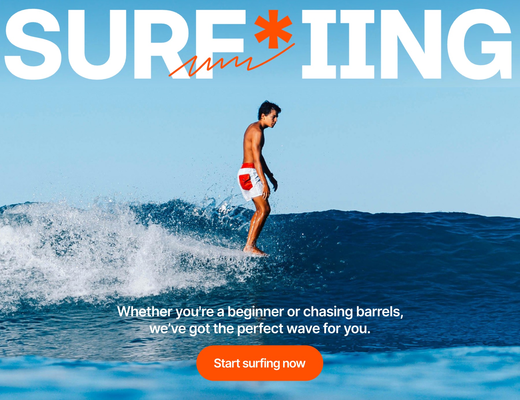 Free Framer Template for Surfing Institute