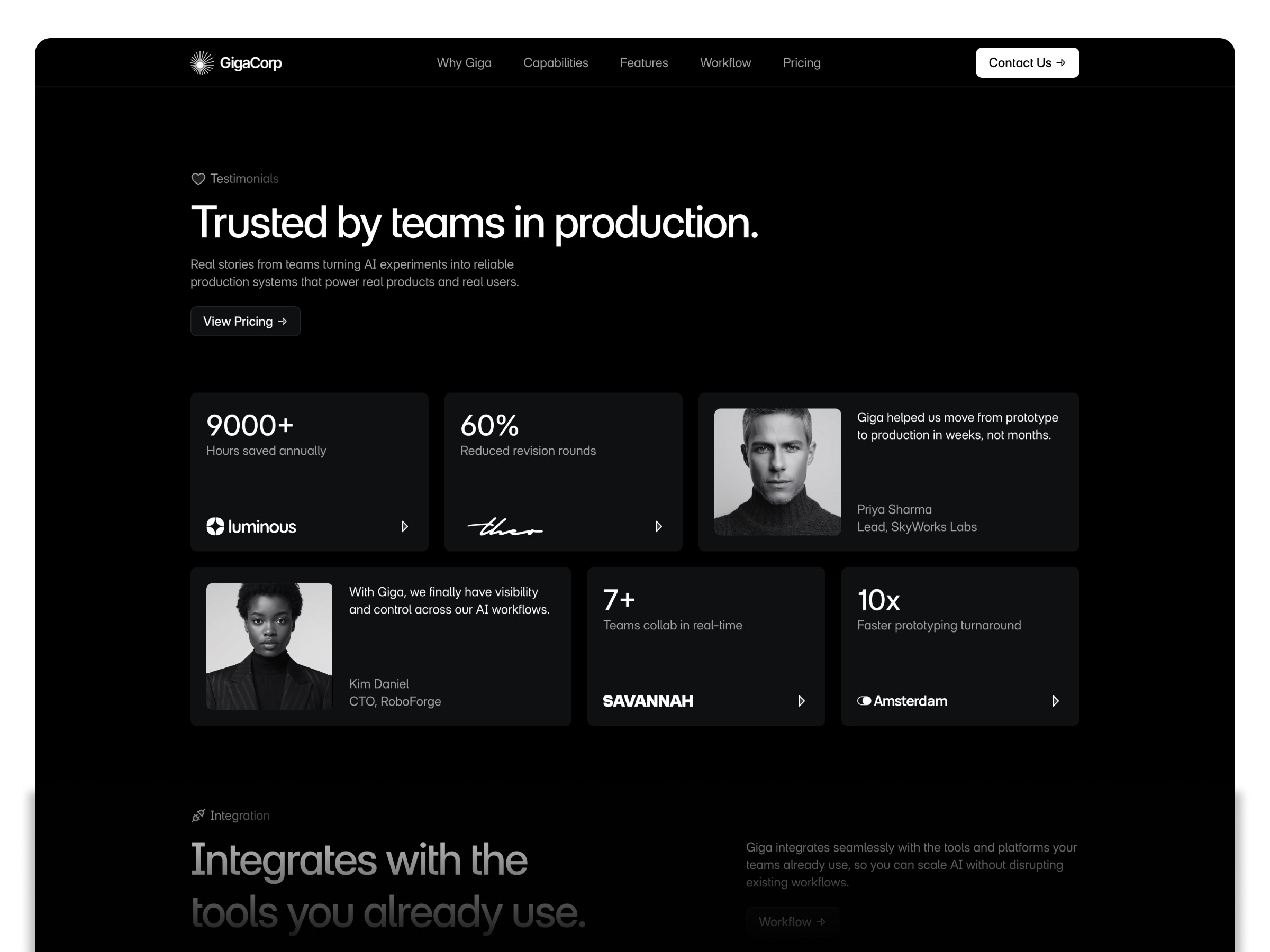 Giga – Premium AI Framer Template Image 0