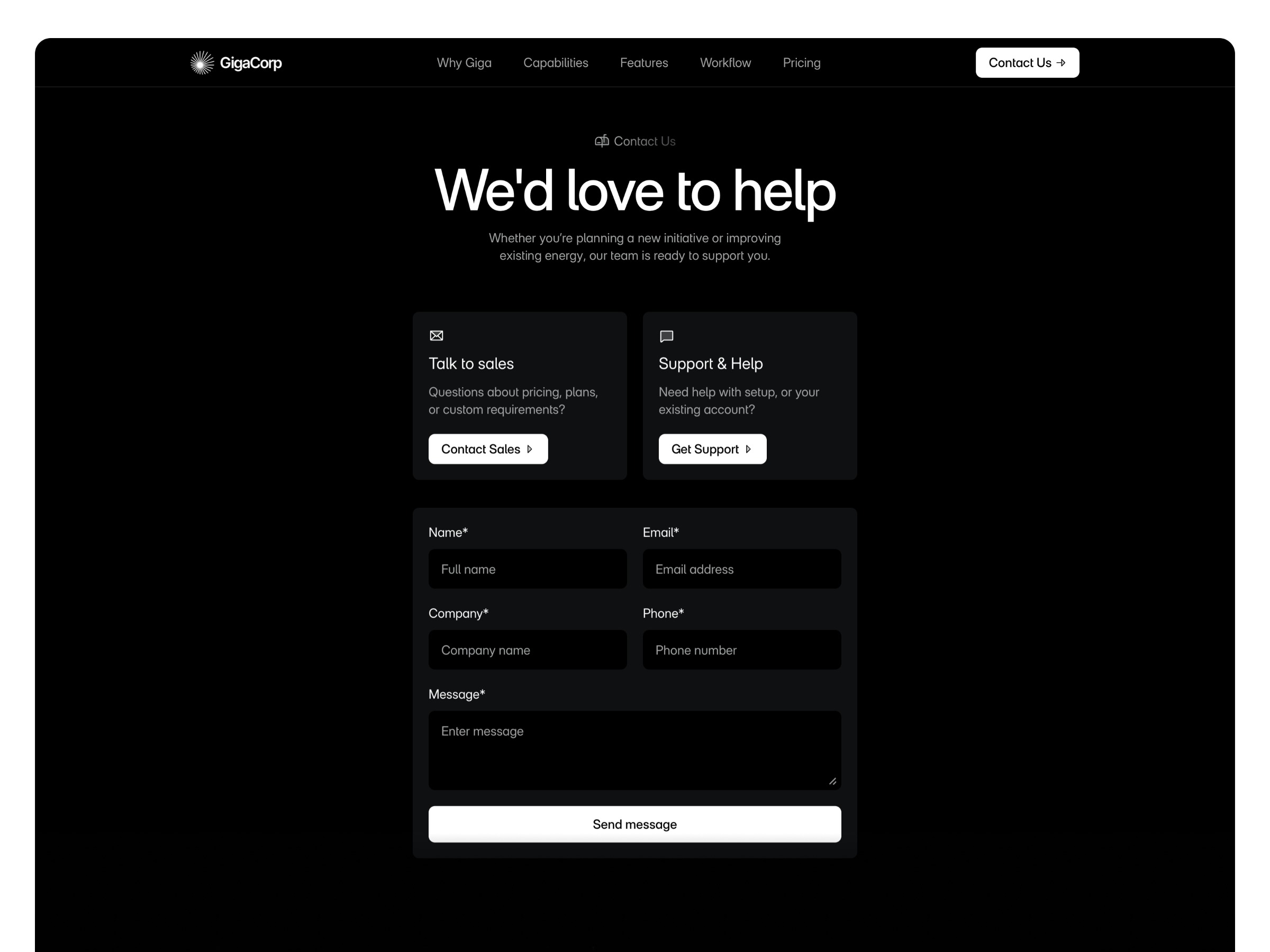 Giga – Premium AI Framer Template Image 1