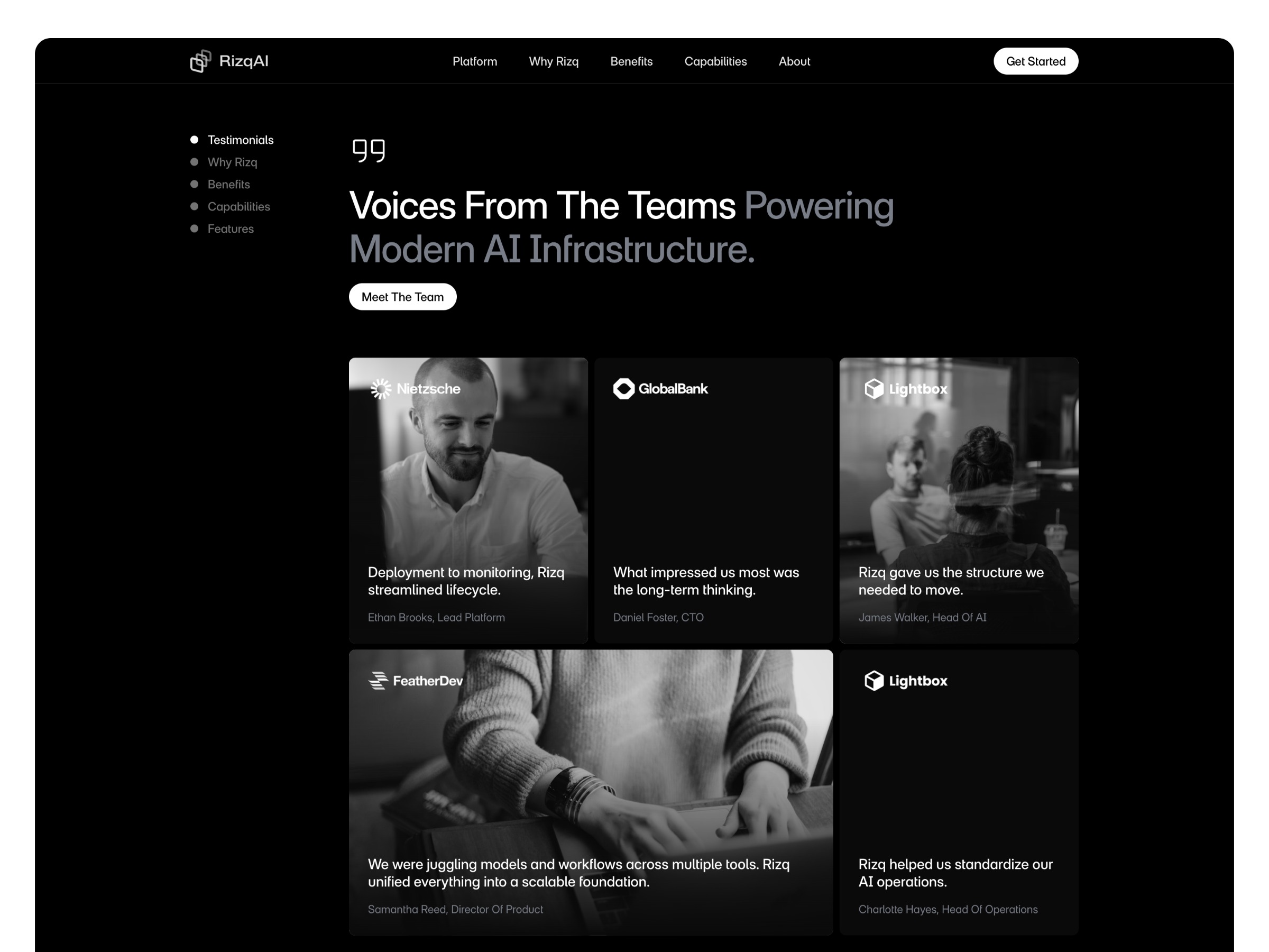 Rizq — Modern AI & Developer SaaS Framer Template Image 0