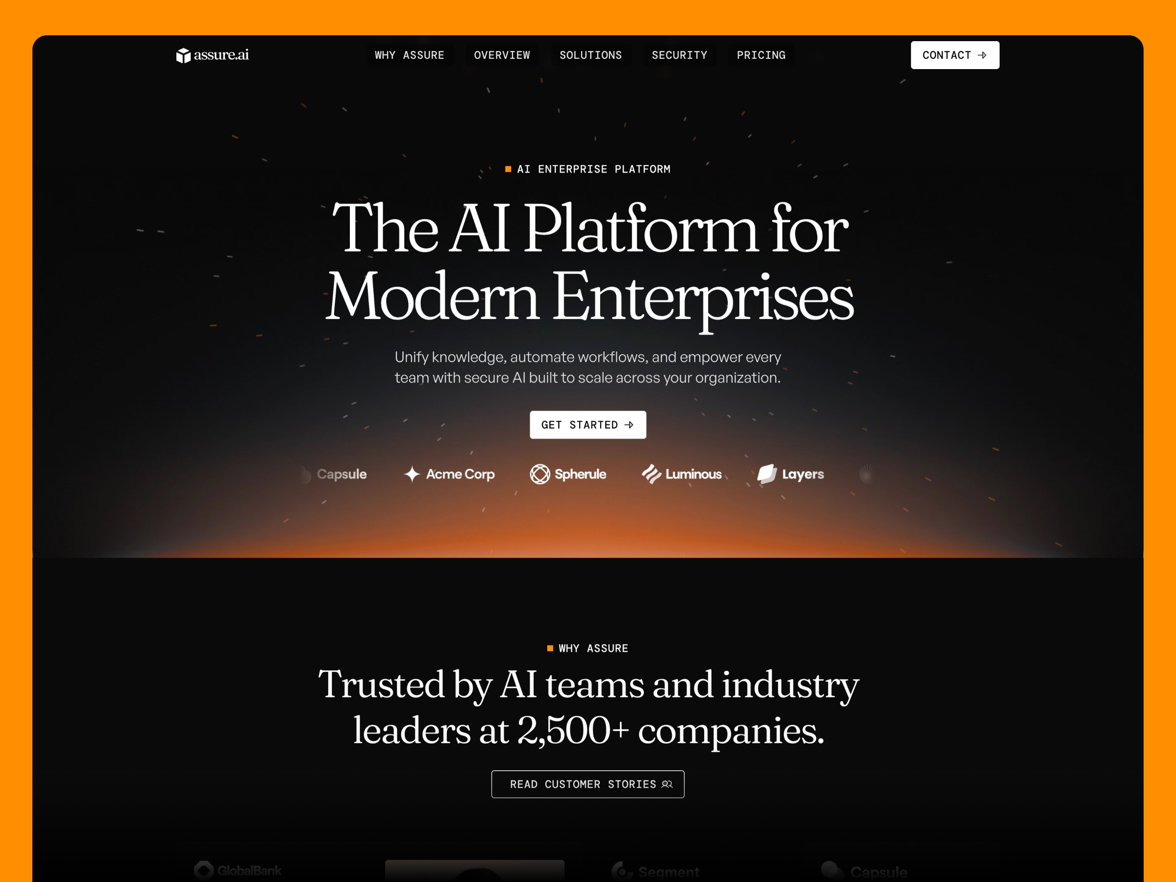 Assure – Enterprise AI Framer Template