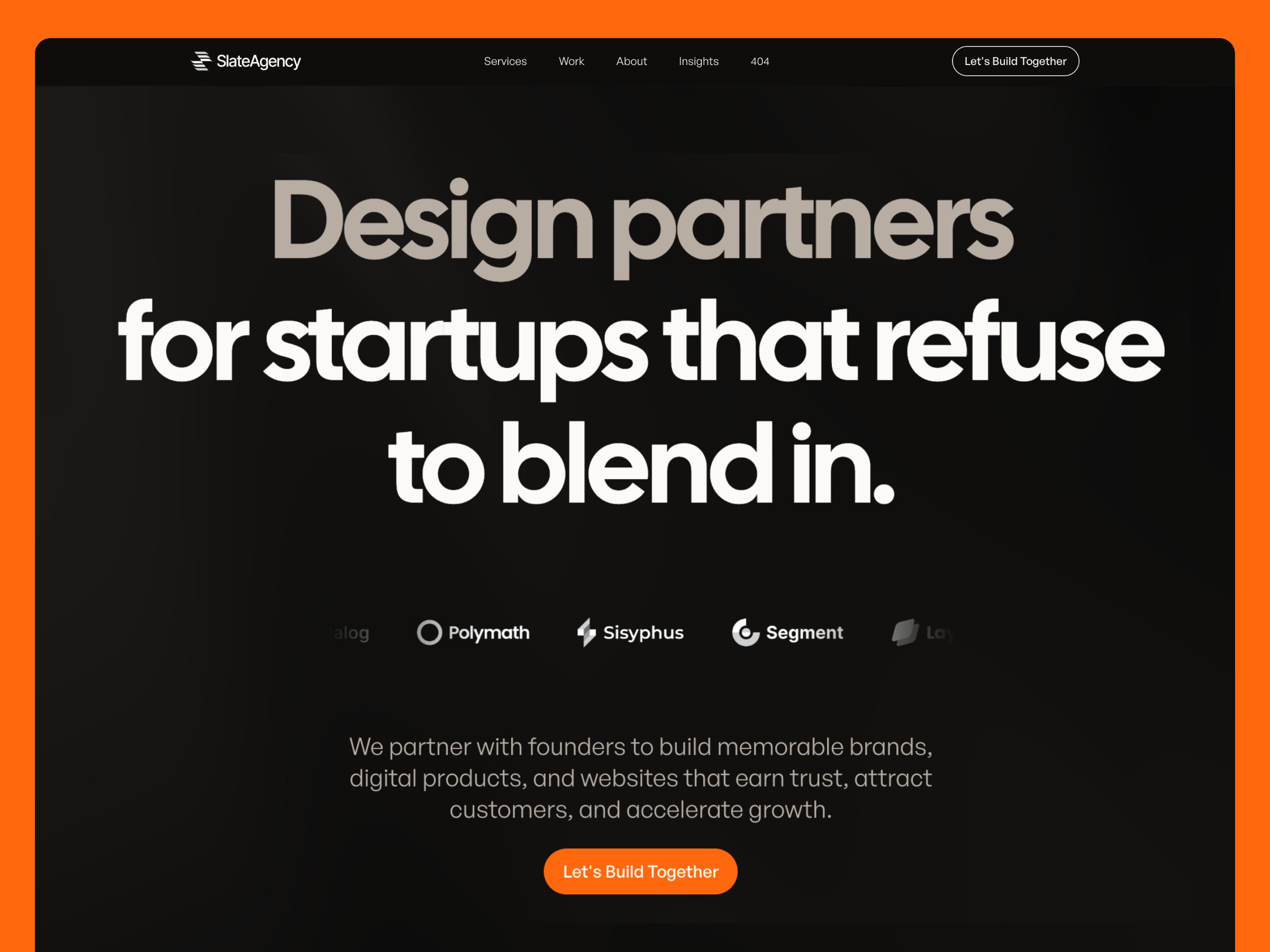 Slate – Free Framer Template for Design Agencies