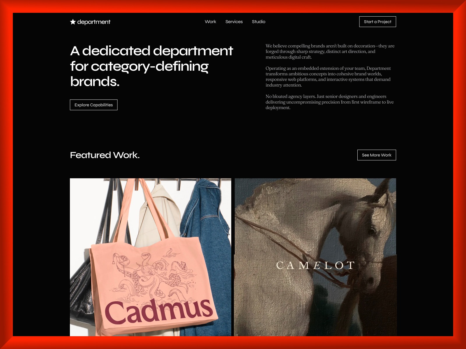 Department – Free Agency & Creative Studio Framer Template Image 2